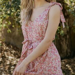 LUCY PARIS Alora Floral Dress Size Small | Fit and Flair | Midi | Party Dress